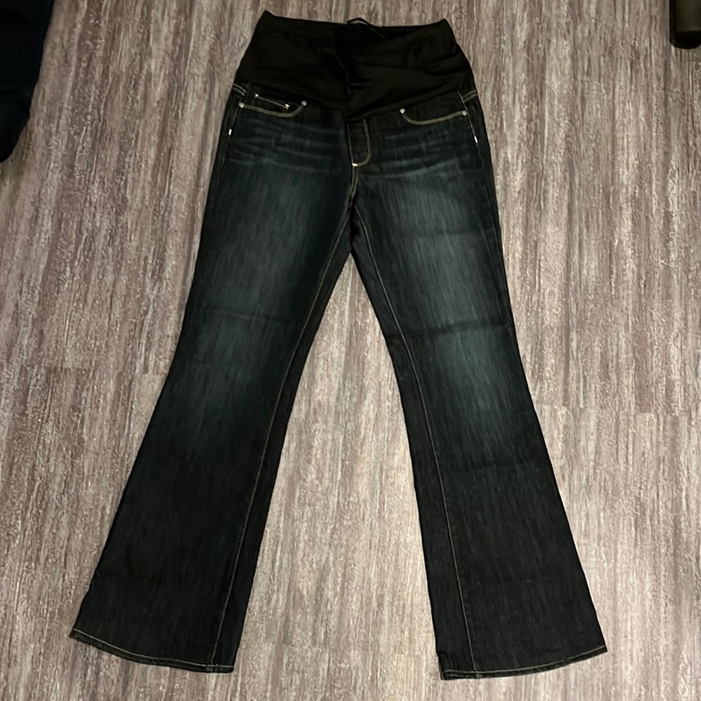 Paige Maternity Laurel Canyon Flare Jeans size 30